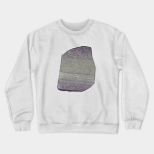 Rosetta Stone Stele Memphis Egypt 196 BC Ptolemy V Crewneck Sweatshirt